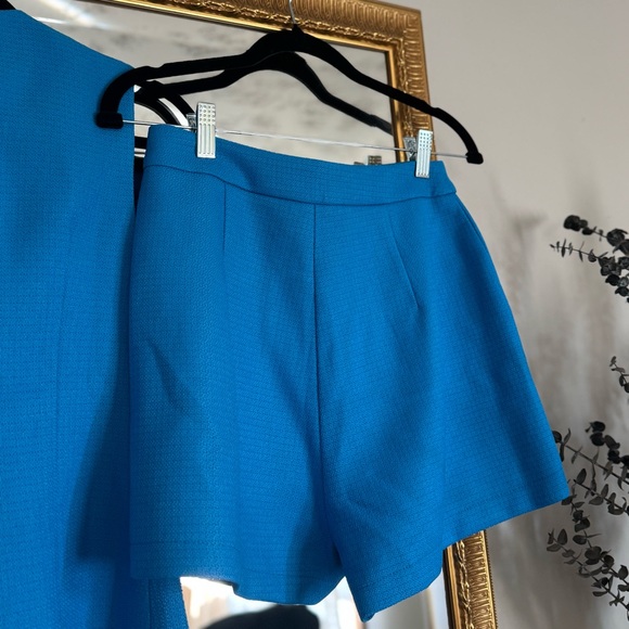 NWT Commense Blue Buttoned Vest and Shorts Set - Picture 9 of 12